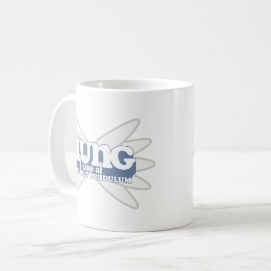 レトロのフーコーの振り子のコーヒー・マグ コーヒーマグカップ (正面左)