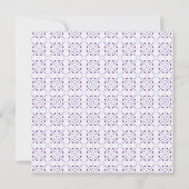 レトロのブライダルシャワーの招待状-紫色 招待状 (裏面)