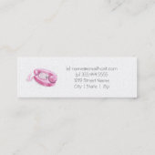 レトロのプリンセスの電話細いカード スキニー名刺 (裏面)