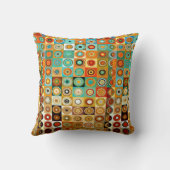 レトロのプリントの枕 クッション (裏面)