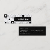 レトロのプロフィール/名刺 スキニー名刺 (正面/裏面)