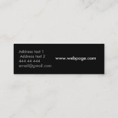 レトロのプロフィール/名刺 スキニー名刺 (裏面)