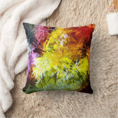 レトロのペンキの抽象芸術のプラシ天の装飾用クッション クッション (ブランケット)