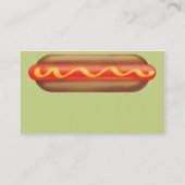 レトロのホットドッグ-ビジネス 名刺 (裏面)