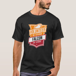 レトロのボランティア土曜日《鳥》ハヤブサの日曜日ジョージア Tシャツ