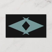 レトロのボーリング場の車線の鋭いブーメランのポインター 名刺 (裏面)