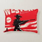 レトロのポスターデザイン アクセントクッション (裏面)