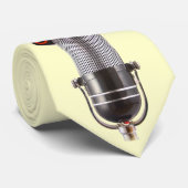 レトロのマイクロフォンのタイ ネクタイ (ロール)