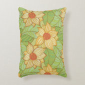 レトロのマグノリアパターン アクセントクッション (正面(垂直))