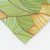 レトロのマグノリアパターン フリースブランケット (角)