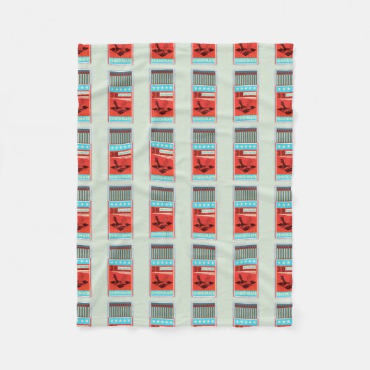 レトロのマッチアーポップ・アートのト フリースブランケット (正面)