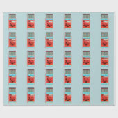 レトロのマッチアーポップ・アートのト ラッピングペーパー (フラット)