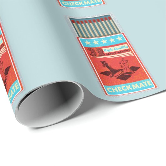 レトロのマッチアーポップ・アートのト ラッピングペーパー (ロールコーナー)