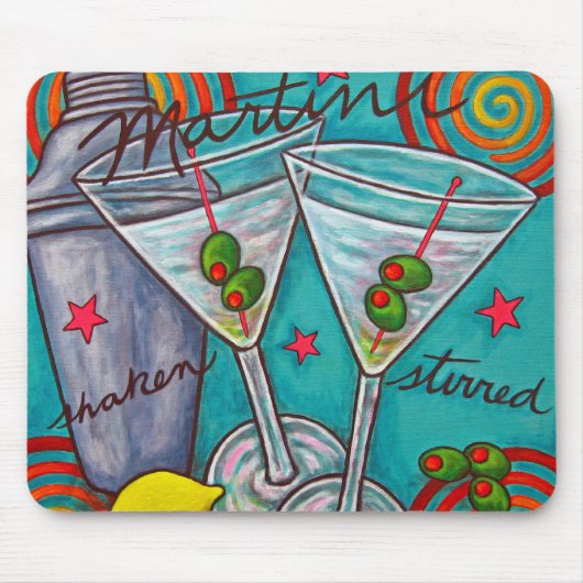 レトロのマルティーニのマウスパッド マウスパッド (正面)