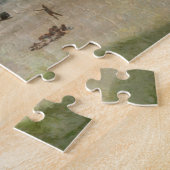 レトロのミシガン湖の海岸線のビーチの写真のパズル ジグソーパズル (側面)