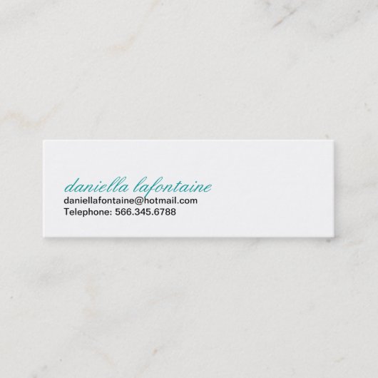 レトロのミニ呼出しカード コーリングカード (正面)