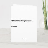 レトロのメリーなクリスマスオーナメントカード シーズンカード (裏面)