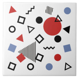 レトロのメンフィスのデザインパターン タイル