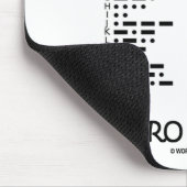 レトロのメールや文字を打つ(Internatonalのモールス符号) マウスパッド (コーナー)