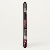 レトロのモダンで細いリング赤いパターン芸術の電話箱 Case-Mate iPhoneケース (裏面/右)