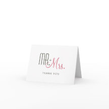 レトロのモダンなサンキューカード