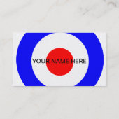 レトロのモダンなスクーターの個人的な接触カード コーリングカード (裏面)