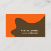 レトロのモダンなビジネスまたはネットワーキングカード 名刺 (裏面)