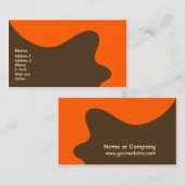 レトロのモダンなビジネスまたはネットワーキングカード 名刺 (正面/裏面)