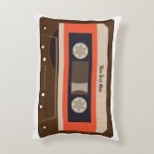 レトロのラジオおよびカセット音楽セット アクセントクッション (裏面(縦))