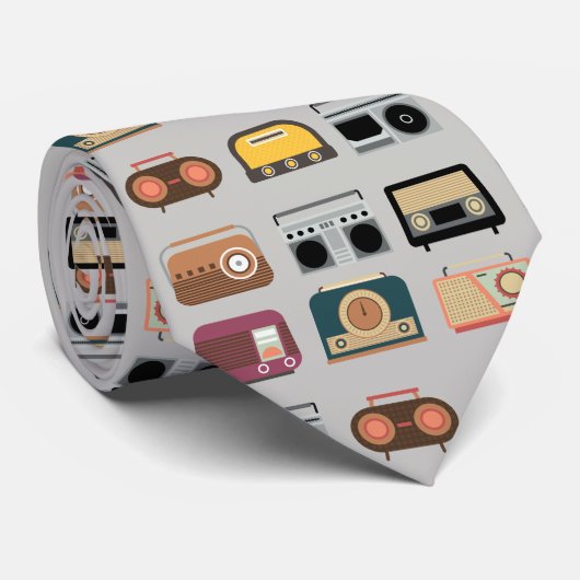 レトロのラジオのエレガントなヴィンテージのヒップスターのスタイルのタイ ネクタイ (ロール)