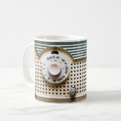 レトロのラジオ コーヒーマグカップ (正面左)