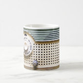 レトロのラジオ コーヒーマグカップ (中央)