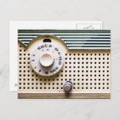 レトロのラジオ ポストカード (正面/裏面)