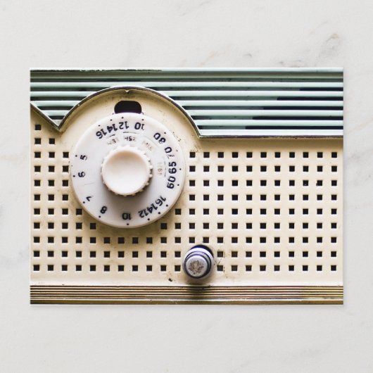 レトロのラジオ ポストカード (正面)