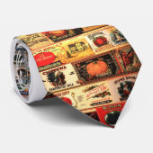 レトロのラベル ネクタイ (ロール)