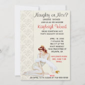 レトロのランジェリーのシャワーの招待状 招待状 (正面)