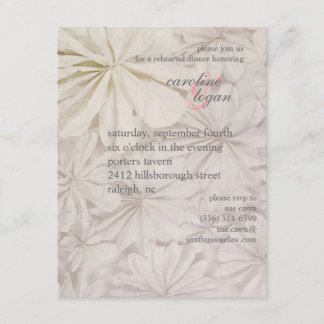 レトロのリハーサルの夕食の招待 招待状