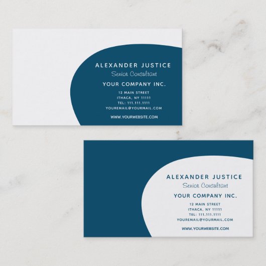 レトロのリバーシブルのカスタムな色の世紀半ばのモダン 名刺 (正面/裏面)