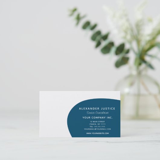 レトロのリバーシブルのカスタムな色の世紀半ばのモダン 名刺 (スタンド正面)