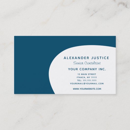 レトロのリバーシブルのカスタムな色の世紀半ばのモダン 名刺 (裏面)