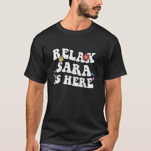 レトロのリラックスGROOVY SARAおもしろいが母親の日 Tシャツ (正面)