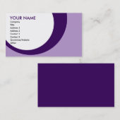 レトロのリングや輪: 紫色 名刺 (正面/裏面)