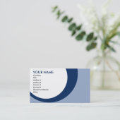 レトロのリングや輪: M: 青 名刺 (スタンド正面)