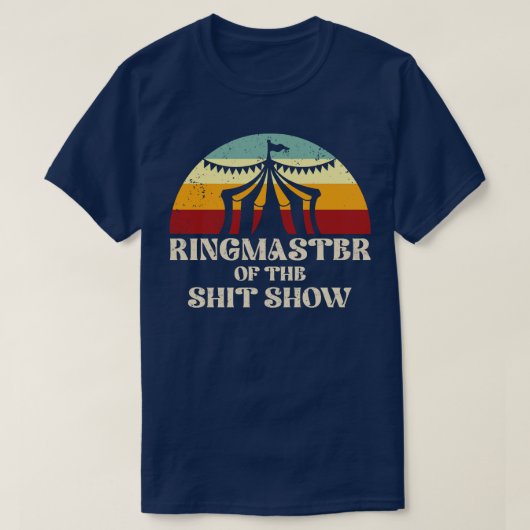 レトロのリングマスター Tシャツ (デザイン正面)