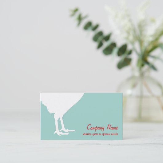 レトロのルースター名刺 名刺 (スタンド正面)