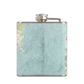 レトロのレインボーと音楽のノートが美しいテクスチャ フラスク (裏面)