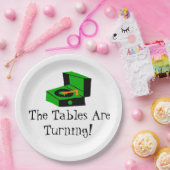 レトロのレコードプレーヤの紙皿 ペーパープレート (パーティー)