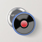 レトロのレコードPinのバッジ 缶バッジ (正面&裏面)