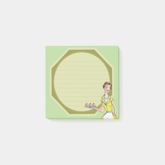 レトロのレシピの原料のノート ポストイット (正面)