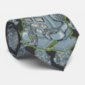 レトロのロボットおもちゃ ネクタイ (ロール)